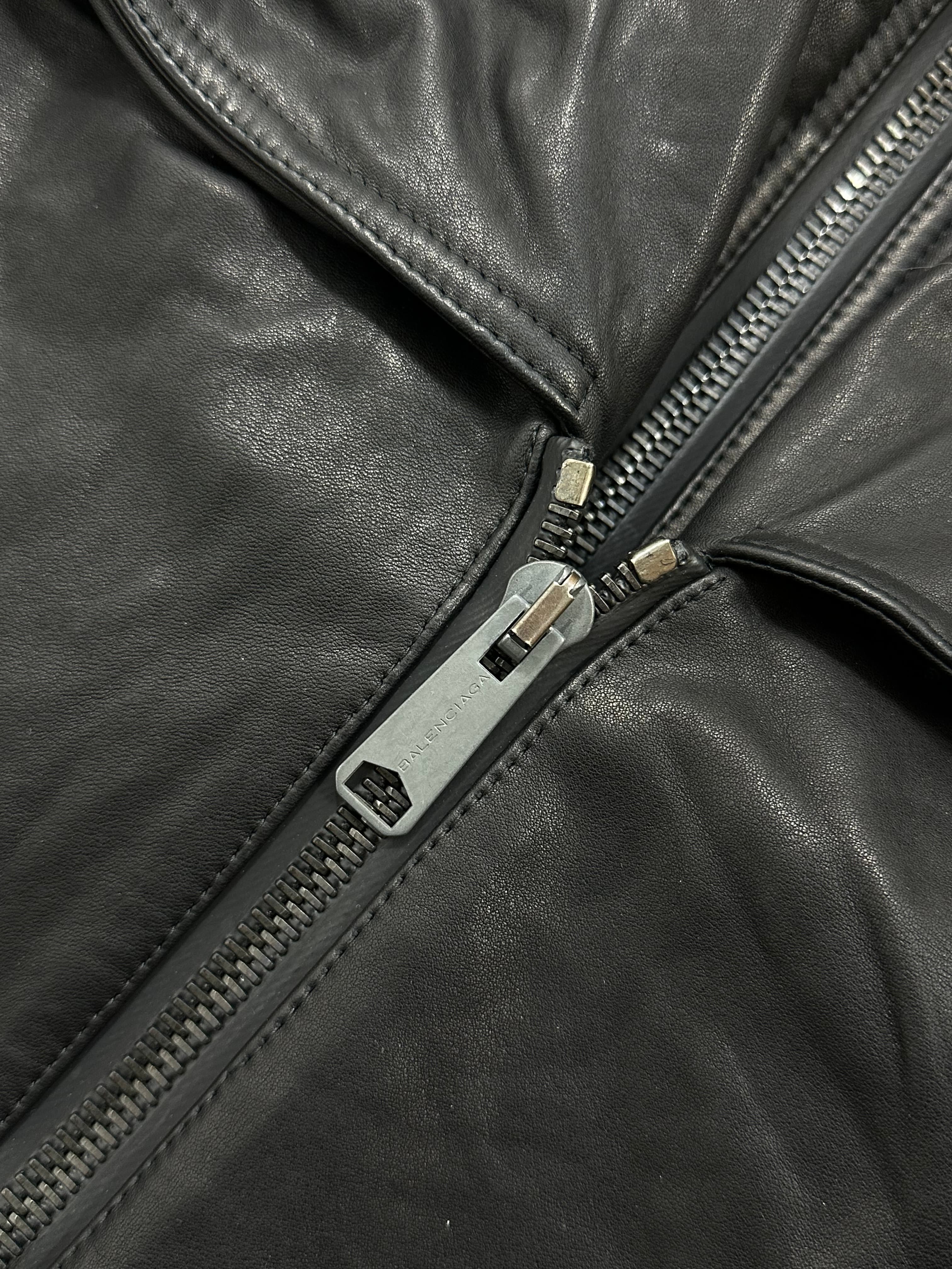 AW10 Double Zip Leather Jacket 4
