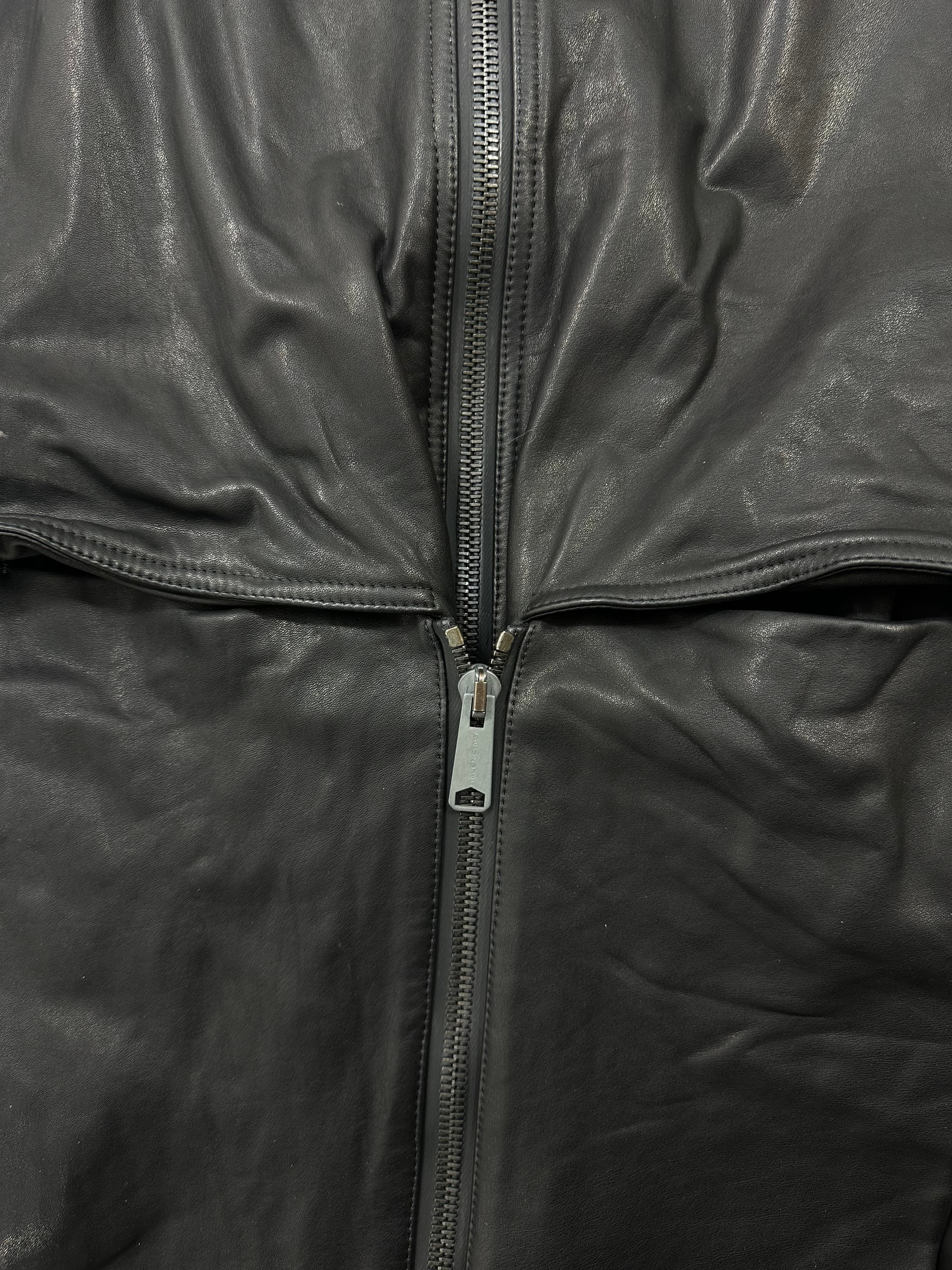 AW10 Double Zip Leather Jacket 3