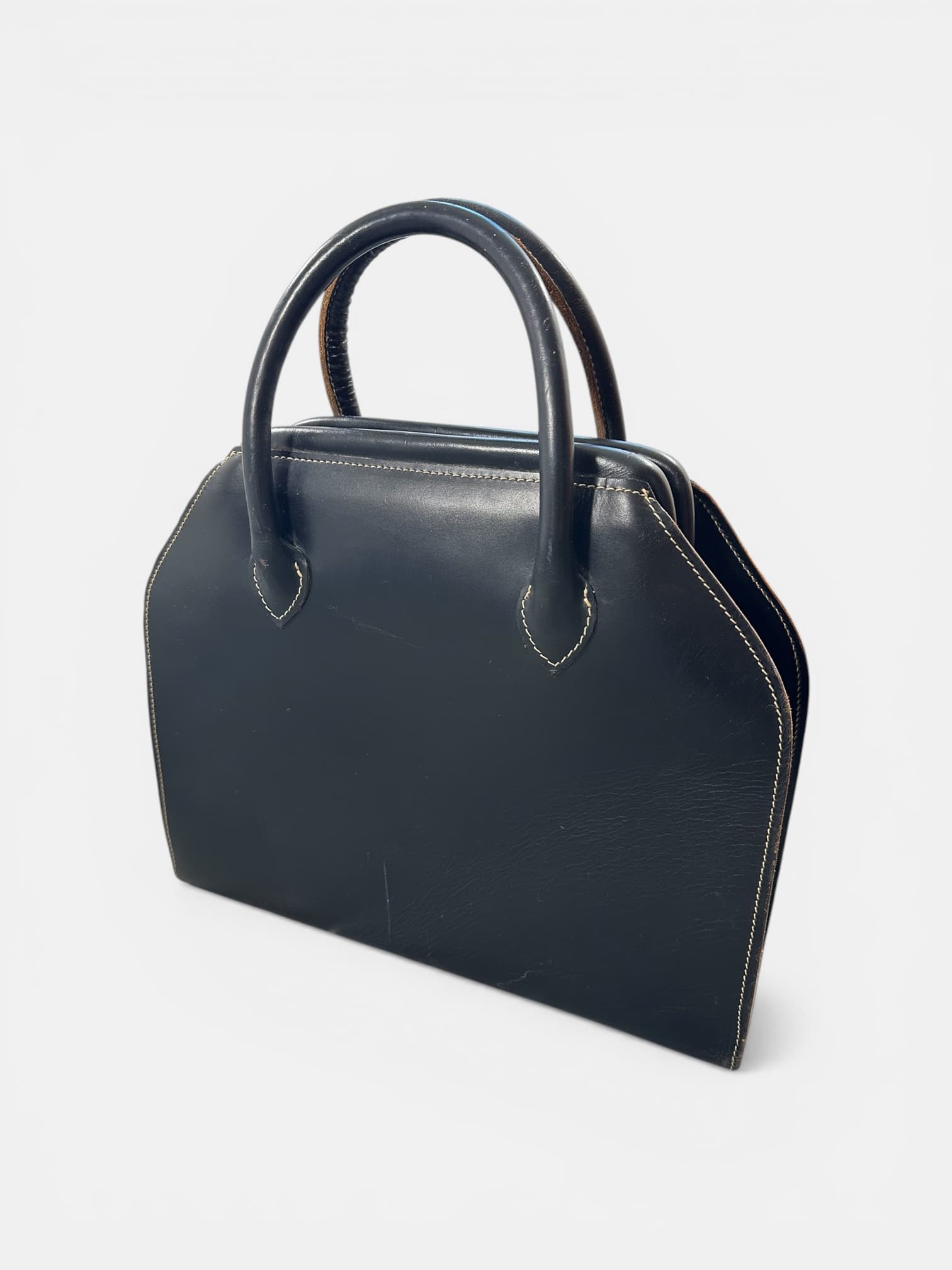 Yohji Yamamoto Leather Bowling Bag